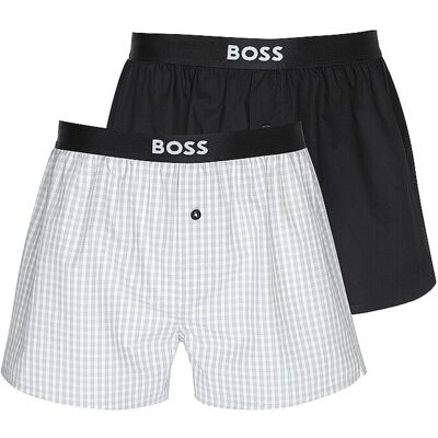 Boss Lot de 2 boxers gris clair gris clair M - Publicité Boss Lot de 2 boxers gris clair gris clair M - Publicité