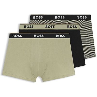 Boss Lot de 3 caleçons vert clair olive M - Publicité Boss Lot de 3 caleçons vert clair olive M - Publicité