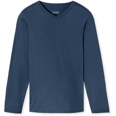 Schiesser Pyjama T-shirt manches longues MIX + RELAX royal bleu 56 - Publicité Schiesser Pyjama T-shirt manches longues MIX + RELAX royal bleu 56 - Publicité