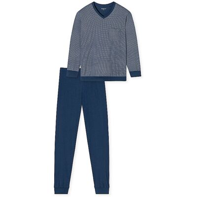 Schiesser Pyjama bleu bleu marine 56 - Publicité Schiesser Pyjama bleu bleu marine 56 - Publicité