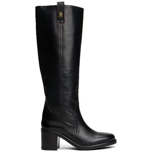Tommy Hilfiger Bottes en cuir noir 41 - Publicité Tommy Hilfiger Bottes en cuir noir 41 - Publicité