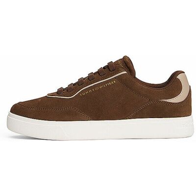 Tommy Hilfiger Sneaker marron 38 - Publicité Tommy Hilfiger Sneaker marron 38 - Publicité