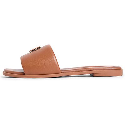 Tommy Hilfiger Pantoletten TH LOGO camel 40 - Publicité Tommy Hilfiger Pantoletten TH LOGO camel 40 - Publicité