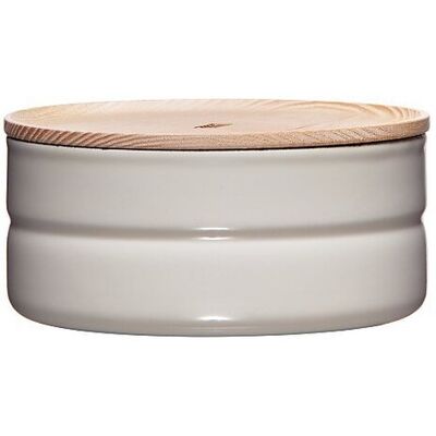 Riess Conteneur de Rangement Gris - Couvercle en Bois - 615ml - Publicité Riess Conteneur de Rangement Gris - Couvercle en Bois - 615ml - Publicité
