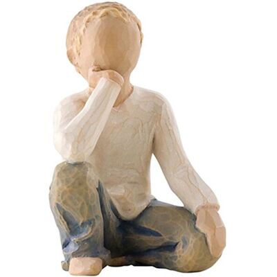 Figurine Enfant Curieux de Willow Tree - Résine peinte à la main, 7.5cm - Publicité Figurine Enfant Curieux de Willow Tree - Résine peinte à la main, 7.5cm - Publicité