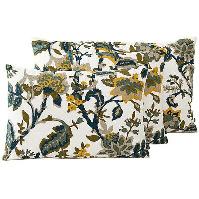 Haomy Housse de coussin BALI 40x60cm Bleu De Prusse bleu marine - Publicité Haomy Housse de coussin BALI 40x60cm Bleu De Prusse bleu marine - Publicité