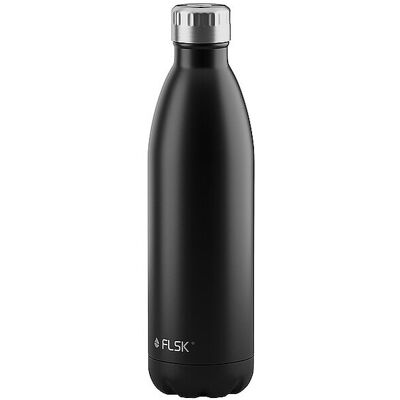 FLSK Bouteille Isolante 0,75L - Thermos Flasche Noire - Publicité FLSK Bouteille Isolante 0,75L - Thermos Flasche Noire - Publicité