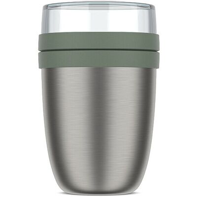 Mepal Thermo-Lunchpot Ellipse 0,5/0,2l Inox Nord Sauge vert - Publicité Mepal Thermo-Lunchpot Ellipse 0,5/0,2l Inox Nord Sauge vert - Publicité