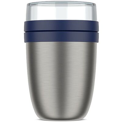 Mepal Thermo-Lunchpot Ellipse 0,5/0,2l Inox Bleu Vif bleu marine - Publicité Mepal Thermo-Lunchpot Ellipse 0,5/0,2l Inox Bleu Vif bleu marine - Publicité