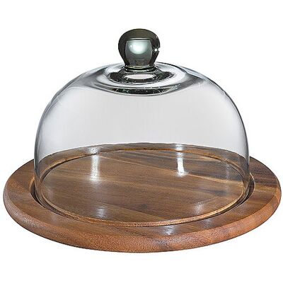 Zassenhaus Cloche à fromage avec couvercle en verre Acacia 25cm marron - Publicité Zassenhaus Cloche à fromage avec couvercle en verre Acacia 25cm marron - Publicité