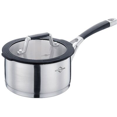 Küchenprofi Casserole à manche COMO 16cm/1,5l en acier inoxydable argent - Publicité Küchenprofi Casserole à manche COMO 16cm/1,5l en acier inoxydable argent - Publicité
