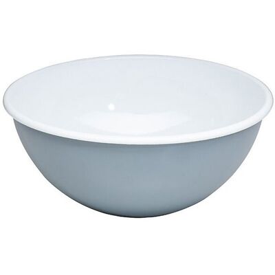 Riess Bol de Cuisine en Emaille Gris 26cm - Kitchen bowl - Publicité Riess Bol de Cuisine en Emaille Gris 26cm - Kitchen bowl - Publicité