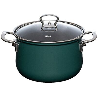Riess Marmite à viande avec couvercle en verre TEAL 20cm/3,5l Bleu-vert pétrole - Publicité Riess Marmite à viande avec couvercle en verre TEAL 20cm/3,5l Bleu-vert pétrole - Publicité