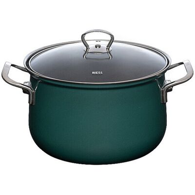 Riess Marmite à viande avec couvercle en verre TEAL 24cm/6l Bleu-vert pétrole - Publicité Riess Marmite à viande avec couvercle en verre TEAL 24cm/6l Bleu-vert pétrole - Publicité
