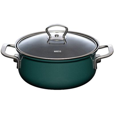 Riess Casserole avec couvercle en verre TEAL 20cm/2l Blaugruen pétrole - Publicité Riess Casserole avec couvercle en verre TEAL 20cm/2l Blaugruen pétrole - Publicité