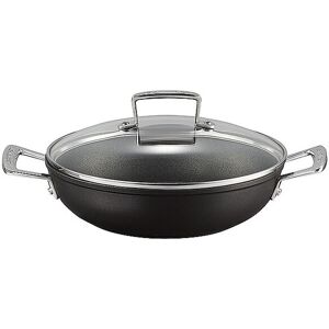 Le Creuset Poêle professionnelle antiadhésive en aluminium avec couvercle en verre 24cm/2,3l Noir noir