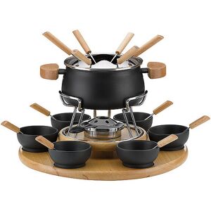Kela Fonduekarussell Natura 23 pièces 1,2l Noir/Hêtre noir - Publicité Kela Fonduekarussell Natura 23 pièces 1,2l Noir/Hêtre noir - Publicité