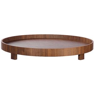 Asa Selection Plateau sur pied rond 40cm NOYER marron marron - Publicité Asa Selection Plateau sur pied rond 40cm NOYER marron marron - Publicité