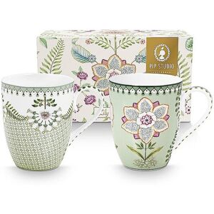 Pip Studio - Henkelbecher 2er Set Lily & Lotus - Light Green - Mugs - Publicité Pip Studio - Henkelbecher 2er Set Lily & Lotus - Light Green - Mugs - Publicité