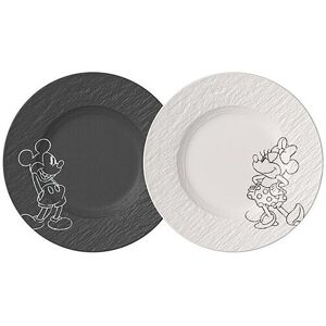 Villeroy & Boch Set de 2 assiettes à dessert/petit-déjeuner 21,7cm MANUFACTURE -MICKEY MOUSE Noir/Blanc noir - Publicité Villeroy & Boch Set de 2 assiettes à dessert/petit-déjeuner 21,7cm MANUFACTURE -MICKEY MOUSE Noir/Blanc noir - Publicité