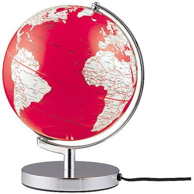Emform Terra Light Globe 25cm Rouge/Blanc - Globe - Publicité Emform Terra Light Globe 25cm Rouge/Blanc - Globe - Publicité