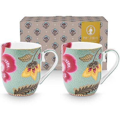 Studio Ensemble de 2 tasses à anse 145 ml Small BLOOMING TALES Fantasy Blue bleu clair - Publicité Studio Ensemble de 2 tasses à anse 145 ml Small BLOOMING TALES Fantasy Blue bleu clair - Publicité