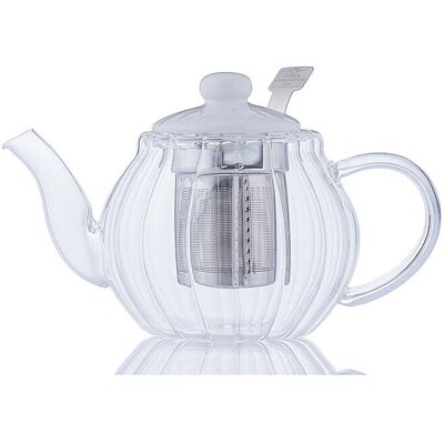 Kensington Théière LUXE 500ml Verre /Blanc - Publicité Kensington Théière LUXE 500ml Verre /Blanc - Publicité