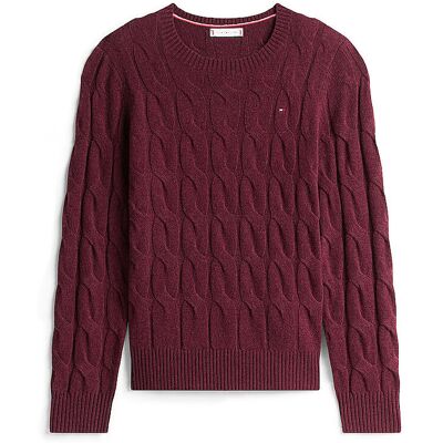 Tommy Hilfiger Pull rouge foncé S - Publicité Tommy Hilfiger Pull rouge foncé S - Publicité