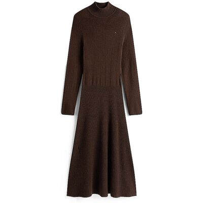Tommy Hilfiger Midirobe marron XS - Publicité Tommy Hilfiger Midirobe marron XS - Publicité