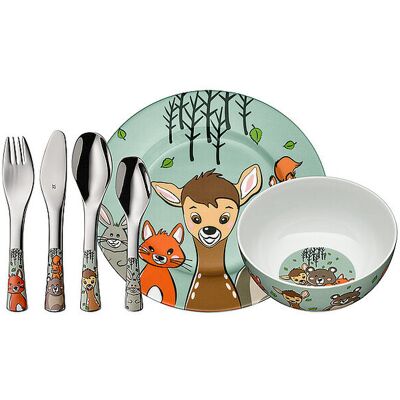 Wmf Ensemble de couverts pour enfants 6 pièces FOREST FRIENDS Cromarg.Bunt argent - Publicité Wmf Ensemble de couverts pour enfants 6 pièces FOREST FRIENDS Cromarg.Bunt argent - Publicité