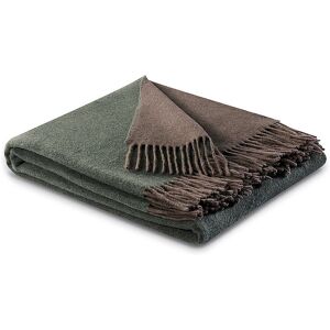 Fynch-Hatton Couverture en laine - Plaid KIBO 130x170cm Vert Marron vert foncé - Publicité Fynch-Hatton Couverture en laine - Plaid KIBO 130x170cm Vert Marron vert foncé - Publicité