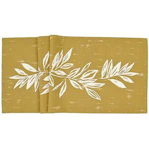 Sander Chemin de table BIG LEAVES 50x140cm Honey camel - Publicité Sander Chemin de table BIG LEAVES 50x140cm Honey camel - Publicité