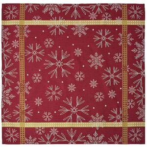 Sander Mitte de Noël 100x100cm VAIL Rouge rouge - Publicité Sander Mitte de Noël 100x100cm VAIL Rouge rouge - Publicité