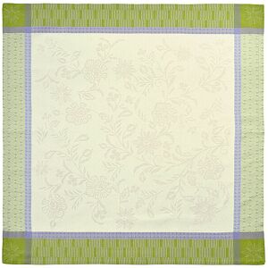 Sander Nappe carrée 100x100cm CLAUDE Crème vert - Publicité Sander Nappe carrée 100x100cm CLAUDE Crème vert - Publicité