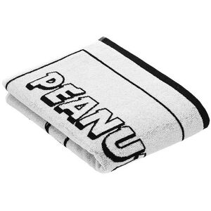 Vossen Serviette de douche 67x140cm PEANUTS MOMENTS Black / White blanc - Publicité Vossen Serviette de douche 67x140cm PEANUTS MOMENTS Black / White blanc - Publicité