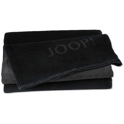 Joop Couverture - Plaid 150x200cm Uni Doubleface R noir - Publicité Joop Couverture - Plaid 150x200cm Uni Doubleface R noir - Publicité