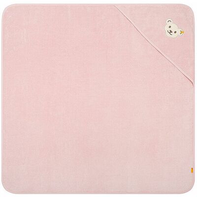 Serviette de bain rose à capuche Steiff - Serviette - Publicité Serviette de bain rose à capuche Steiff - Serviette - Publicité