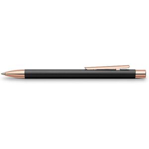 Faber-Castell Neo Slim Stylo à bille en métal noir et or rose noir - Publicité Faber-Castell Neo Slim Stylo à bille en métal noir et or rose noir - Publicité