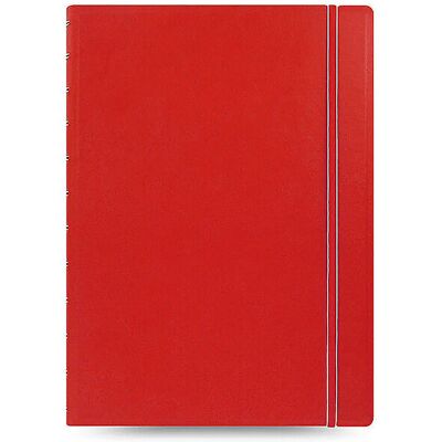 Filofax Carnet A4 rechargeable LIGNÉ ROUGE rouge - Publicité Filofax Carnet A4 rechargeable LIGNÉ ROUGE rouge - Publicité