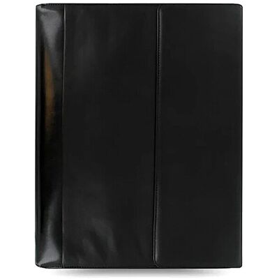 Filofax Classeur A4 en cuir nappa avec fermeture éclair et anneaux amovibles Noir noir - Publicité Filofax Classeur A4 en cuir nappa avec fermeture éclair et anneaux amovibles Noir noir - Publicité