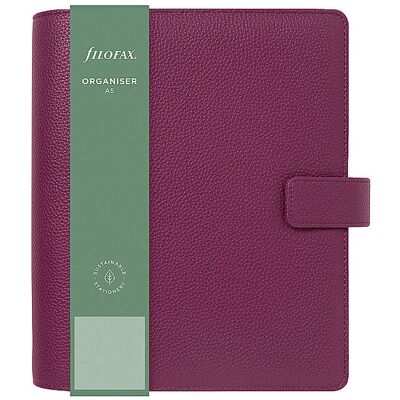 Filofax Agenda CAMDEN A5 ORGANISER Prune Non Datée violet - Publicité Filofax Agenda CAMDEN A5 ORGANISER Prune Non Datée violet - Publicité