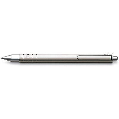 Lamy Stylo roller Swift 330 palladium incl. mines M66 B bleu aucune couleur - Publicité Lamy Stylo roller Swift 330 palladium incl. mines M66 B bleu aucune couleur - Publicité