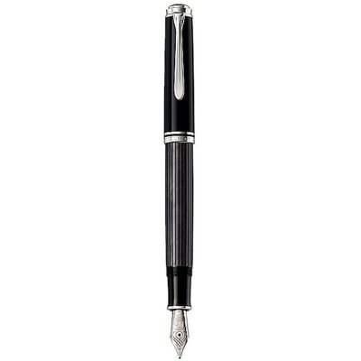 Pelikan Stylo-plume M405 Stresemann Medium avec étui noir - Publicité Pelikan Stylo-plume M405 Stresemann Medium avec étui noir - Publicité
