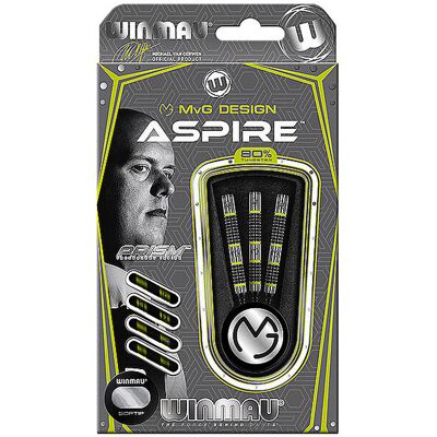 Winmau Fléchettes Softdart MvG Aspire 20g vert - Publicité Winmau Fléchettes Softdart MvG Aspire 20g vert - Publicité