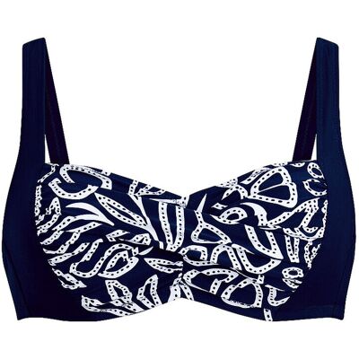 Anita Haut de bikini femme Flower Dots bleu marine 44C - Publicité Anita Haut de bikini femme Flower Dots bleu marine 44C - Publicité