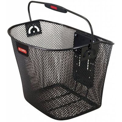 KLICK FIX Panier de guidon de vélo - Noir - 944507 - Publicité KLICK FIX Panier de guidon de vélo - Noir - 944507 - Publicité