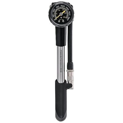 Topeak Mini-pompe d'amortisseur Pocketshock DXG noir - Publicité Topeak Mini-pompe d'amortisseur Pocketshock DXG noir - Publicité