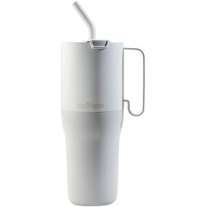 Klean Kanteen Gobelet isotherme Rise 1064 ml avec couvercle à rabat et paille en acier inoxydable gris clair - Publicité Klean Kanteen Gobelet isotherme Rise 1064 ml avec couvercle à rabat et paille en acier inoxydable gris clair - Publicité