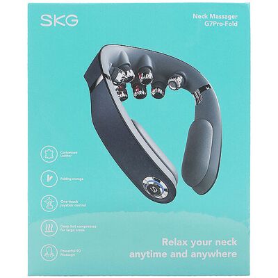 Skg Masseur de cou G7 Pro-Fold bleu marine - Publicité Skg Masseur de cou G7 Pro-Fold bleu marine - Publicité