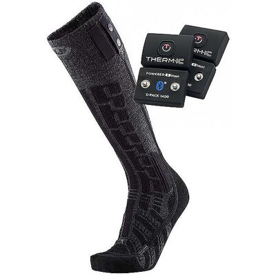 Therm-Ic Chaussettes de ski chauffantes Ultra Warm Comfort S.E.T + S-PACK 1400B noir 39-41 - Publicité Therm-Ic Chaussettes de ski chauffantes Ultra Warm Comfort S.E.T + S-PACK 1400B noir 39-41 - Publicité